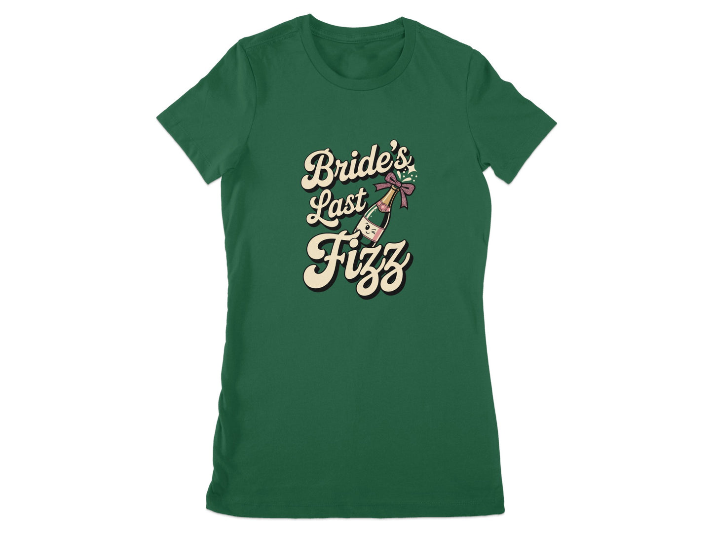 Bride's Last Fizz Fun Bachelorette T-shirt product type