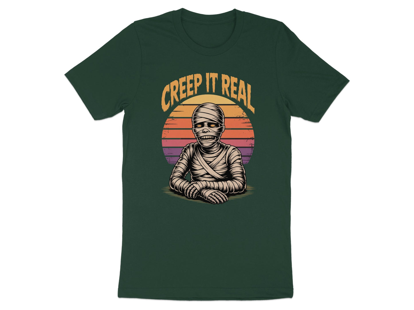 Creep It Real Mummy Graphic Halloween T-shirt product type