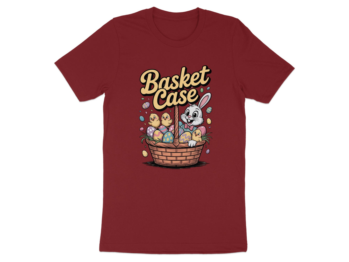 Basket Case Bunny and Chicks Graphic T-Shirt product type