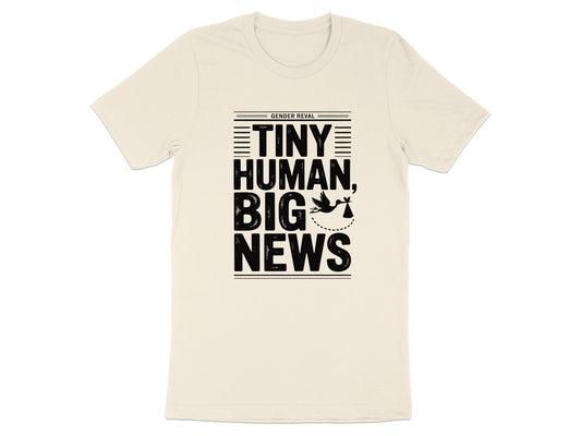 Tiny Human Big News Gender Reveal T-shirt product type