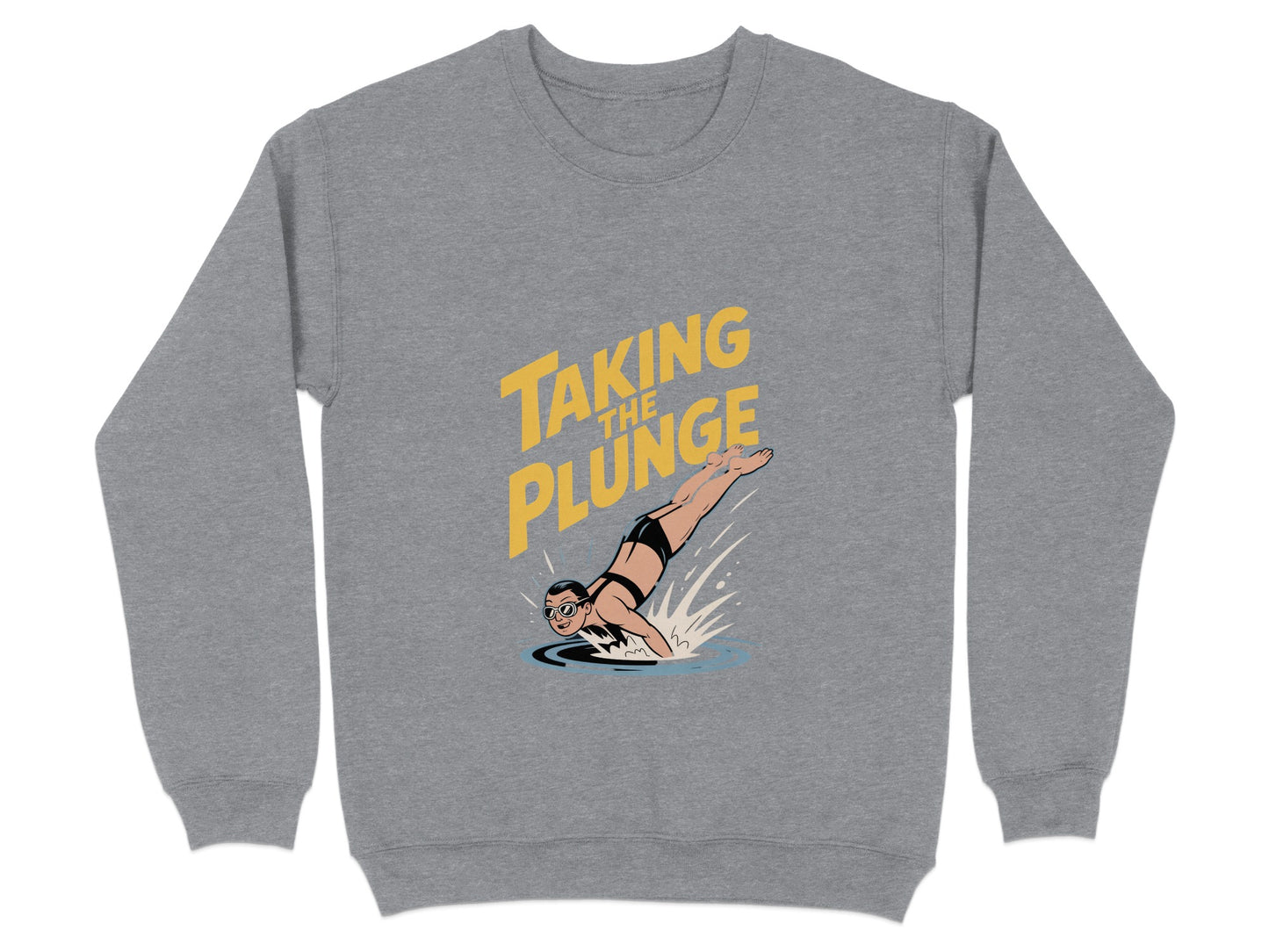 Taking The Plunge Graphic Grey Sweatshirt product