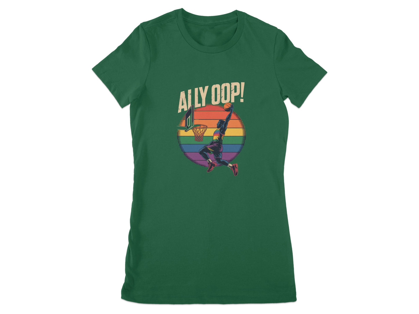 Alley Oop Rainbow Basketball Graphic Tee product