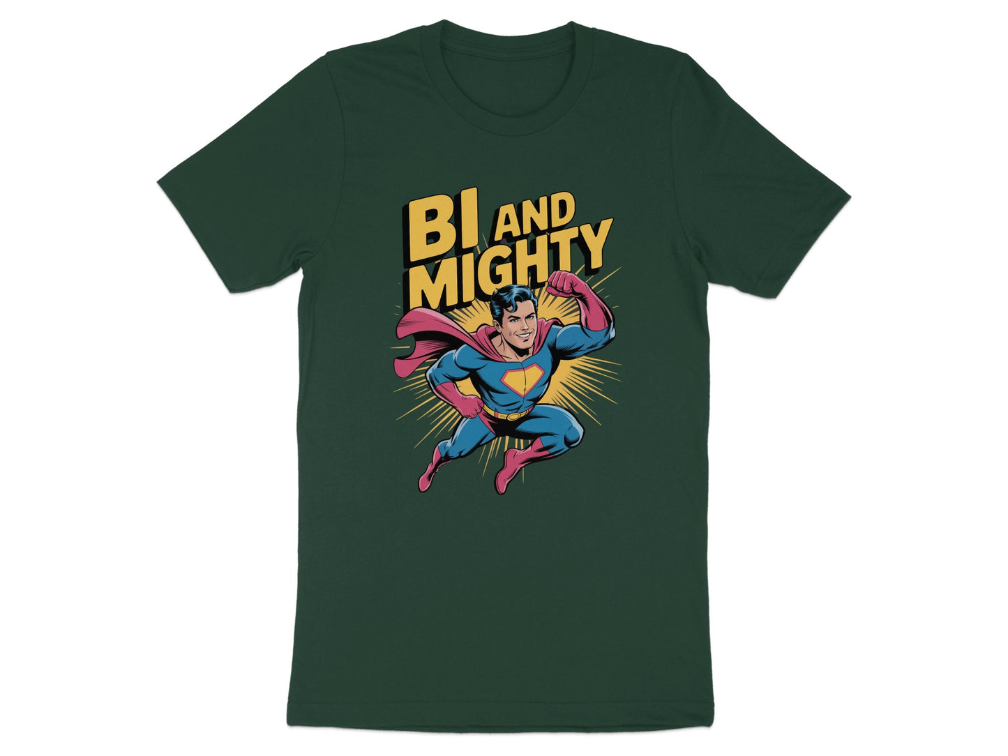 BI AND MIGHTY Superhero T-shirt product type