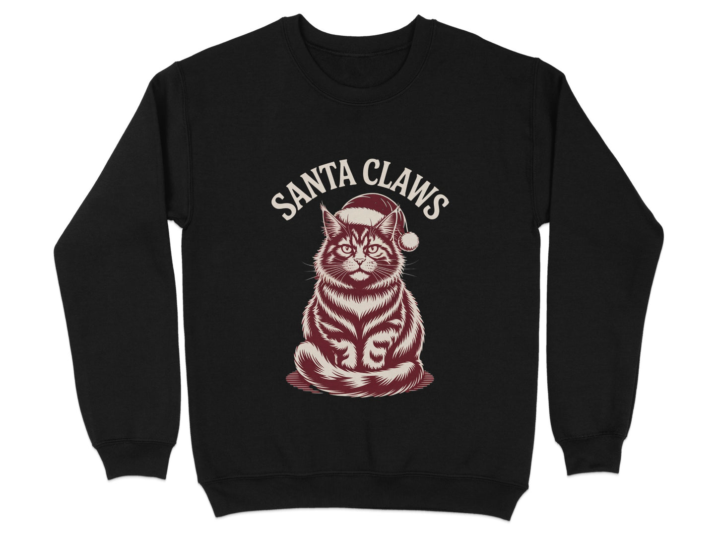 Santa Claws Cat Holiday Sweatshirt product type