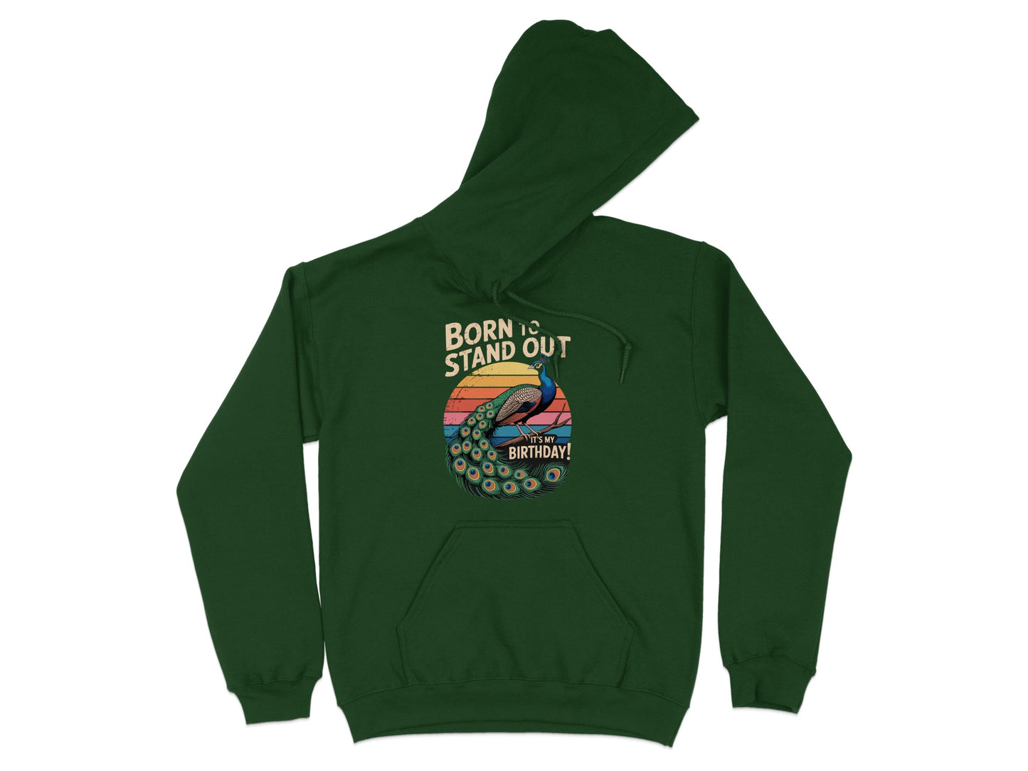 Born To Stand Out Peacock Birthday Hoodie product