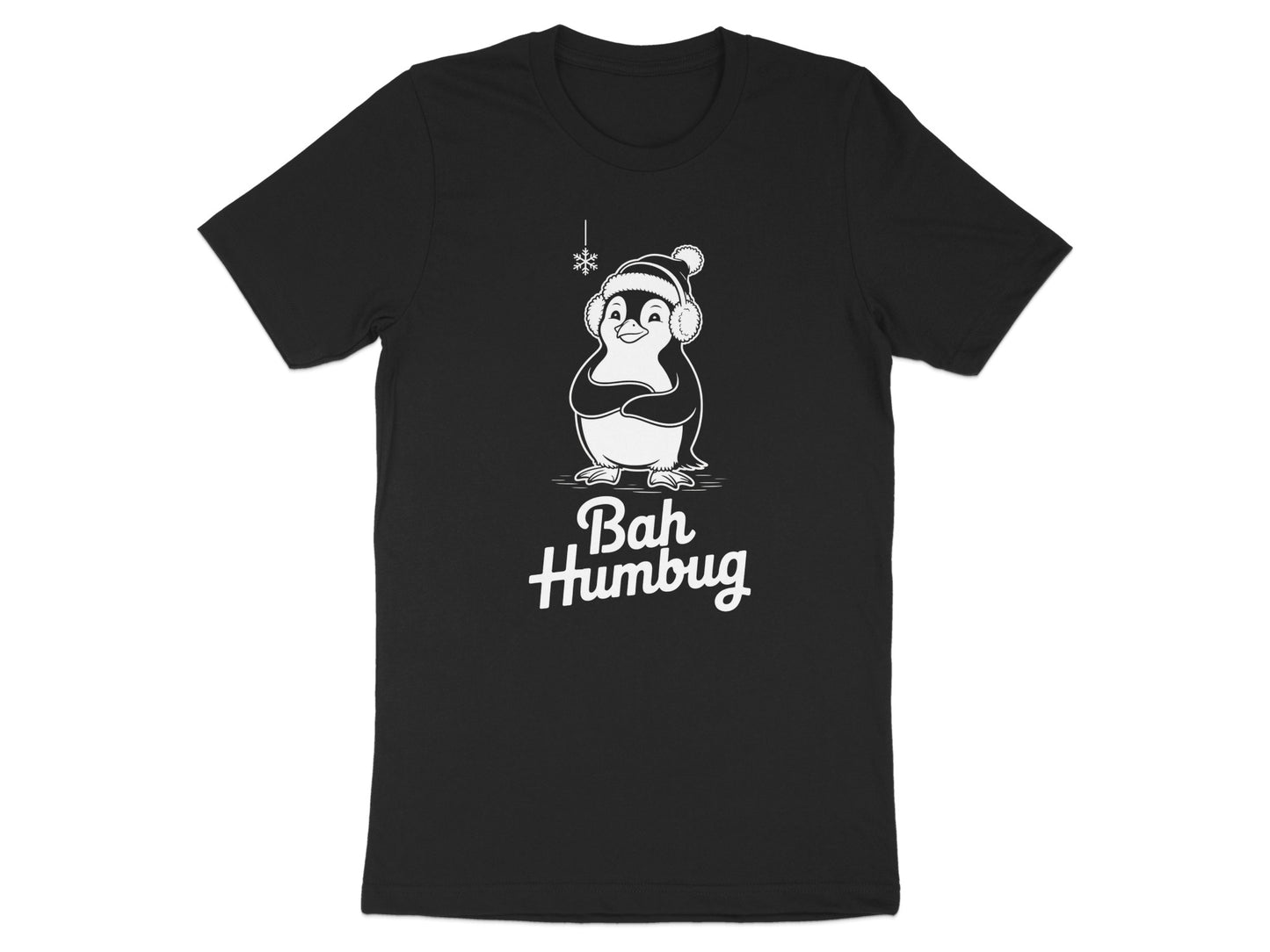 Bah Humbug Penguin Winter Festive T-shirt product type
