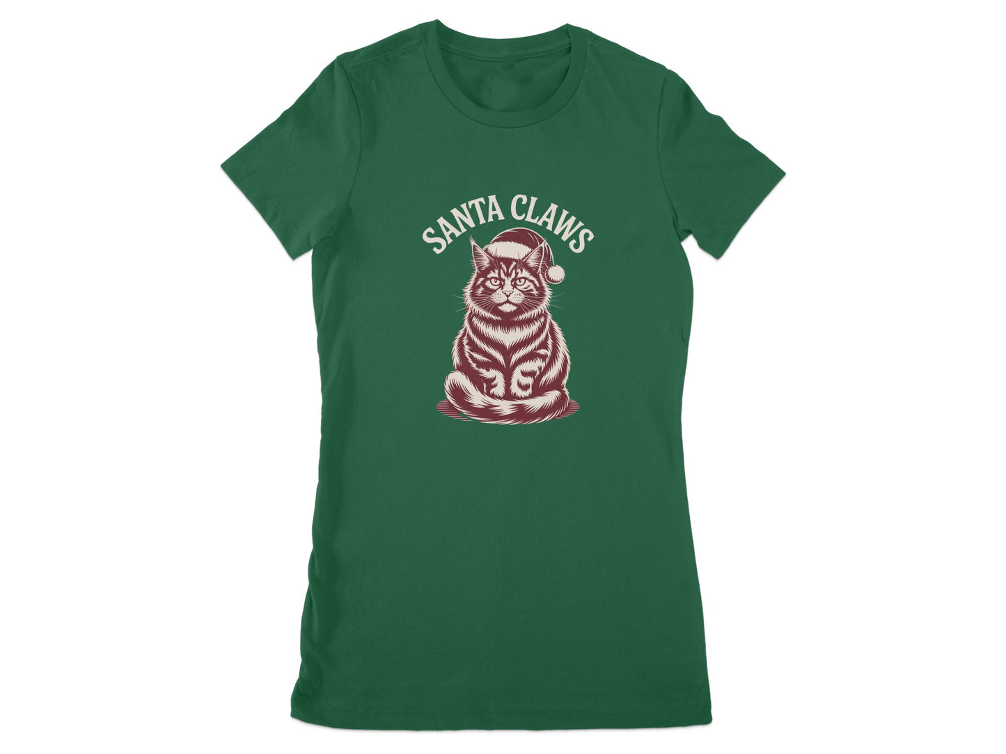 Santa Claws Cat Design Women's T-shirt product