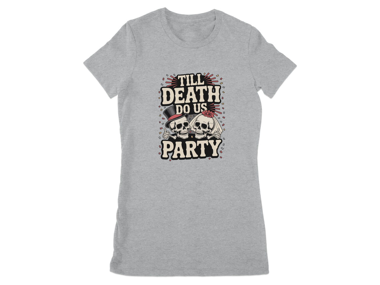Till Death Do Us Party Skull Graphic T-Shirt product