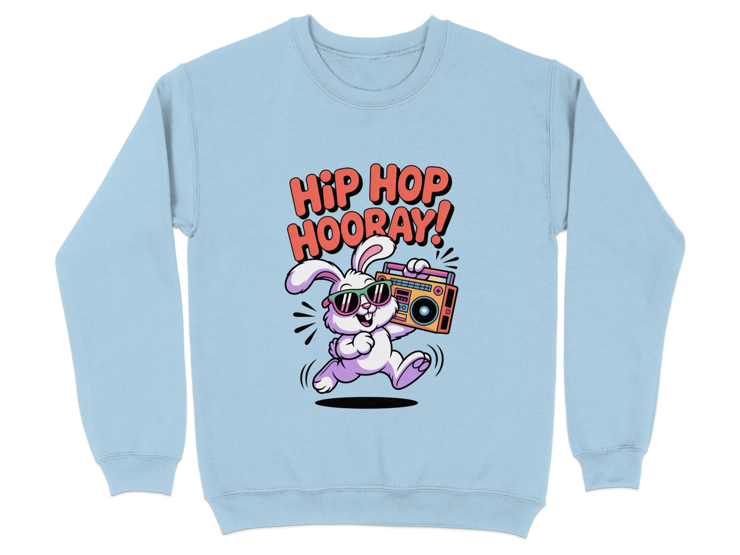Hip Hop Hooray Bunny with Boombox Sweatshirt product type