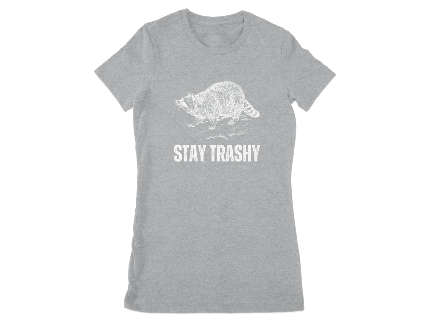 Stay Trashy Raccoon Graphic Printed Shirt product