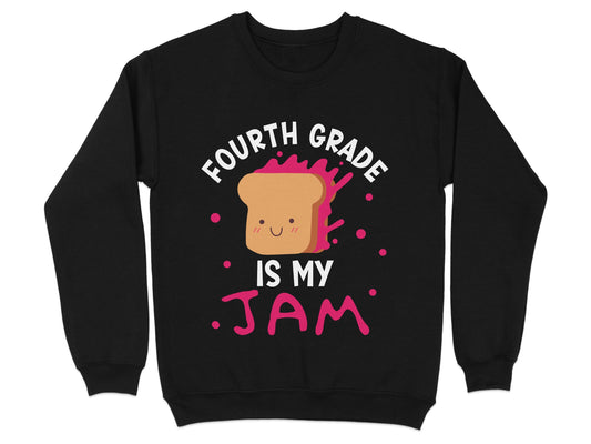 Fourth Grade Is My Jam Funny Cute Graphic Sweatshirt product
