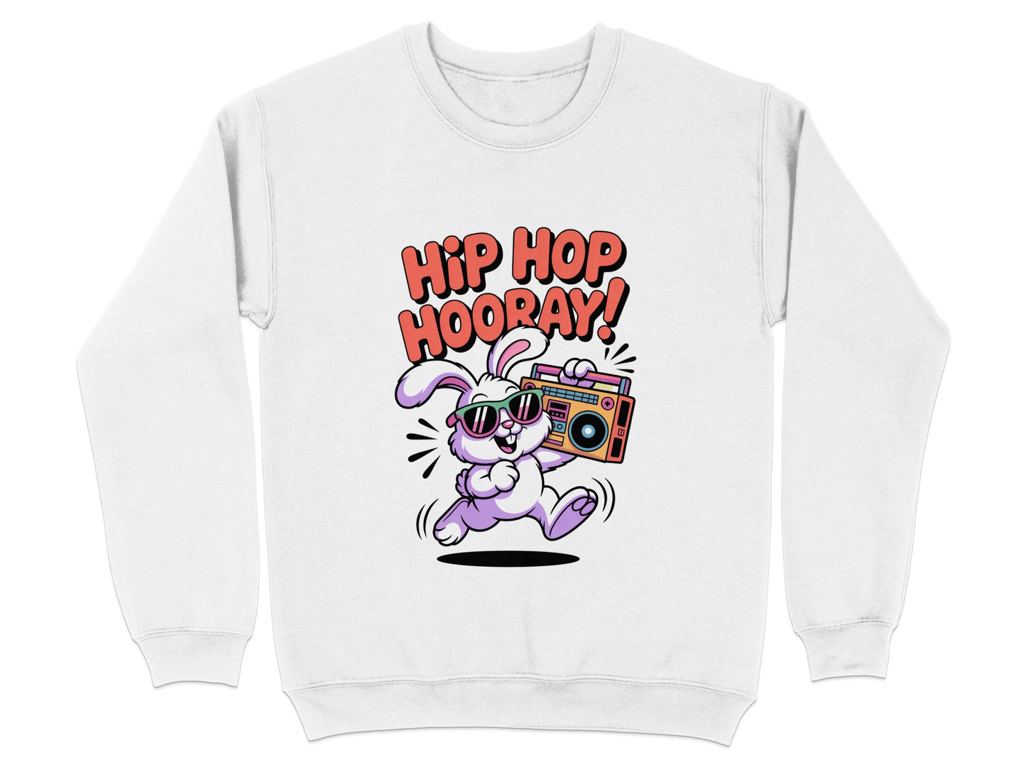 Hip Hop Hooray Rabbit with Boombox Design product