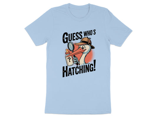 Guess Who's Hatching Stork Detective Graphic Tee product type