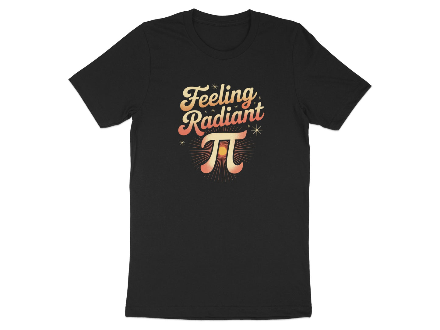 Feeling Radiant Pi Graphic T-Shirt for Math Enthusiasts Product