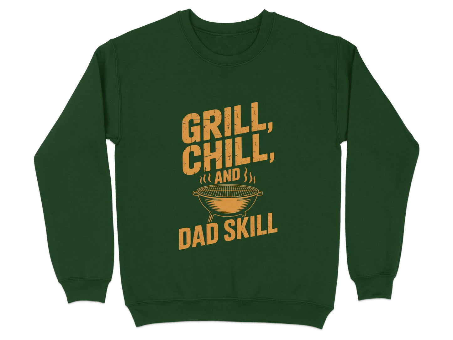 Grill Chill and Dad Skill Crewneck Sweatshirt product