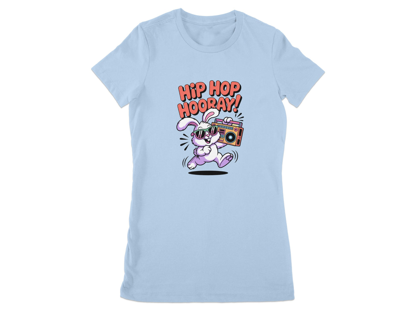 Hip Hop Hooray Funny Bunny Graphic T-Shirt product type