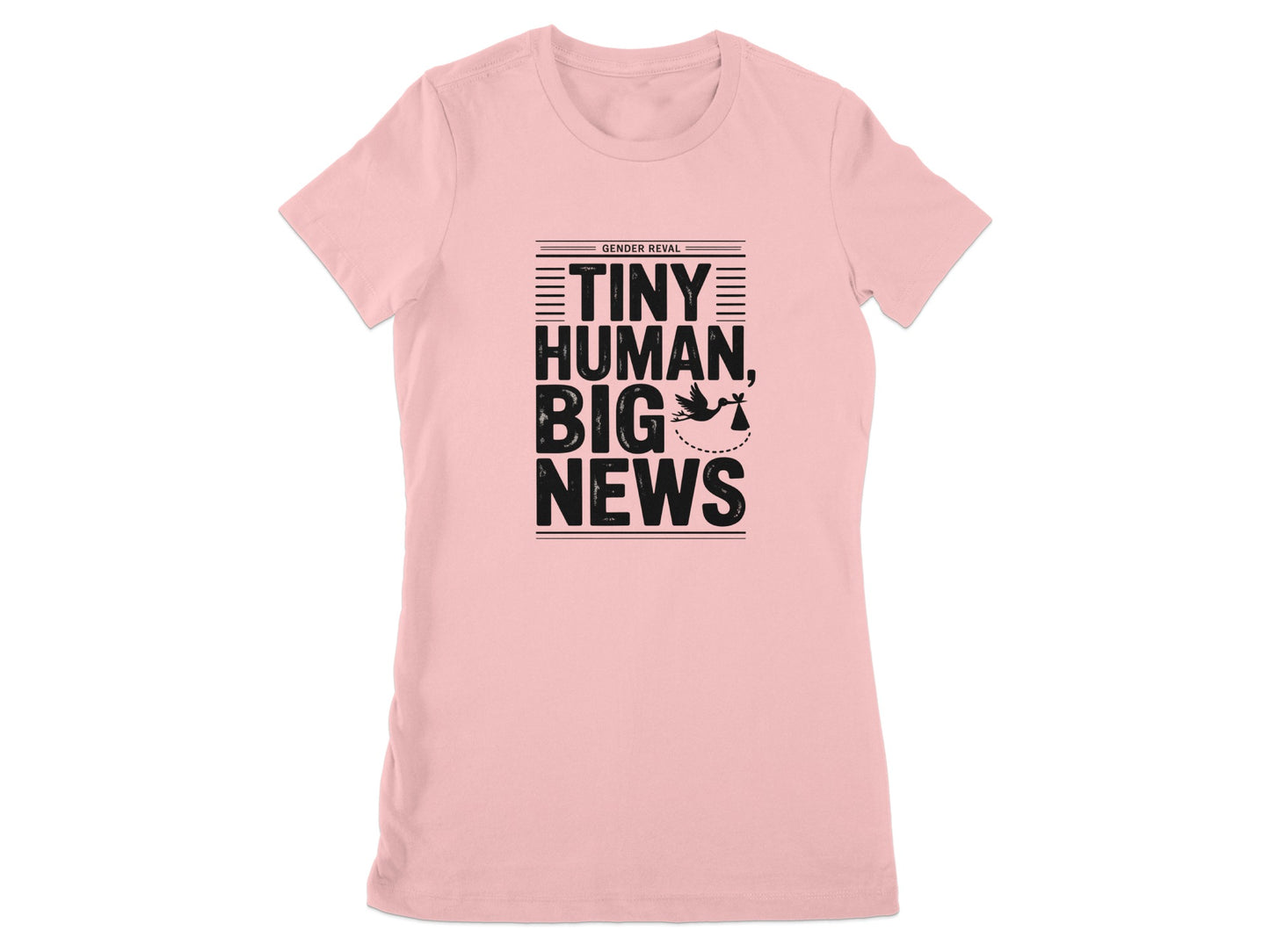 Tiny Human Big News Graphic Women's T-Shirt product