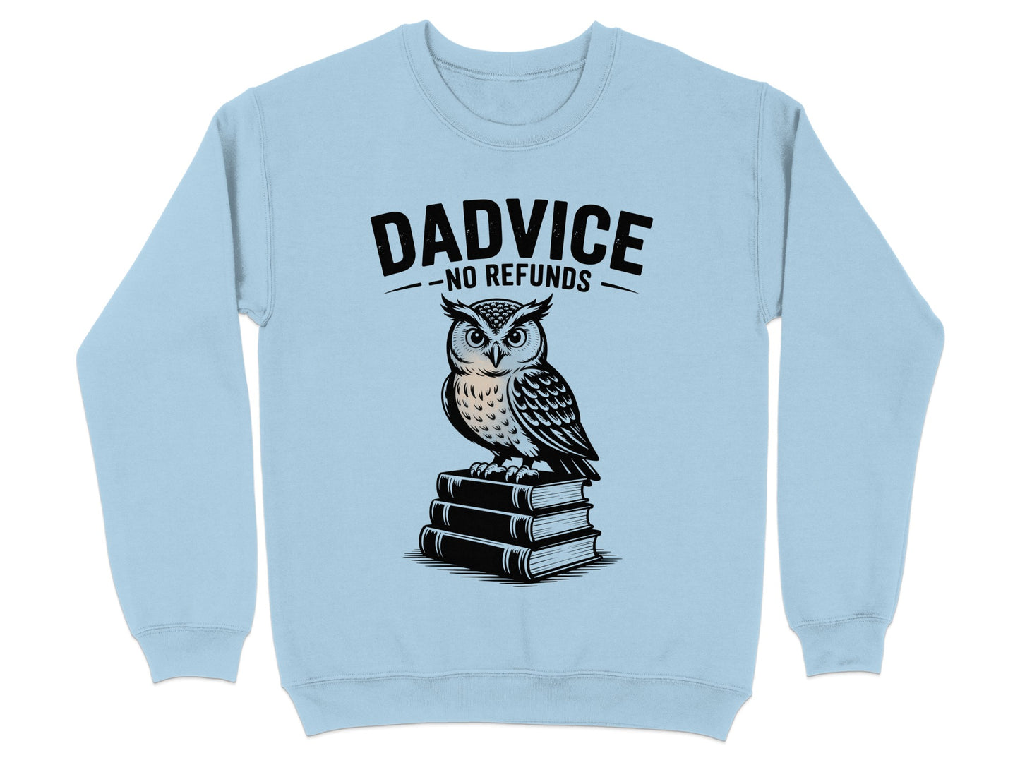 Dadvice No Refunds Owl on Books Graphic Sweatshirt product