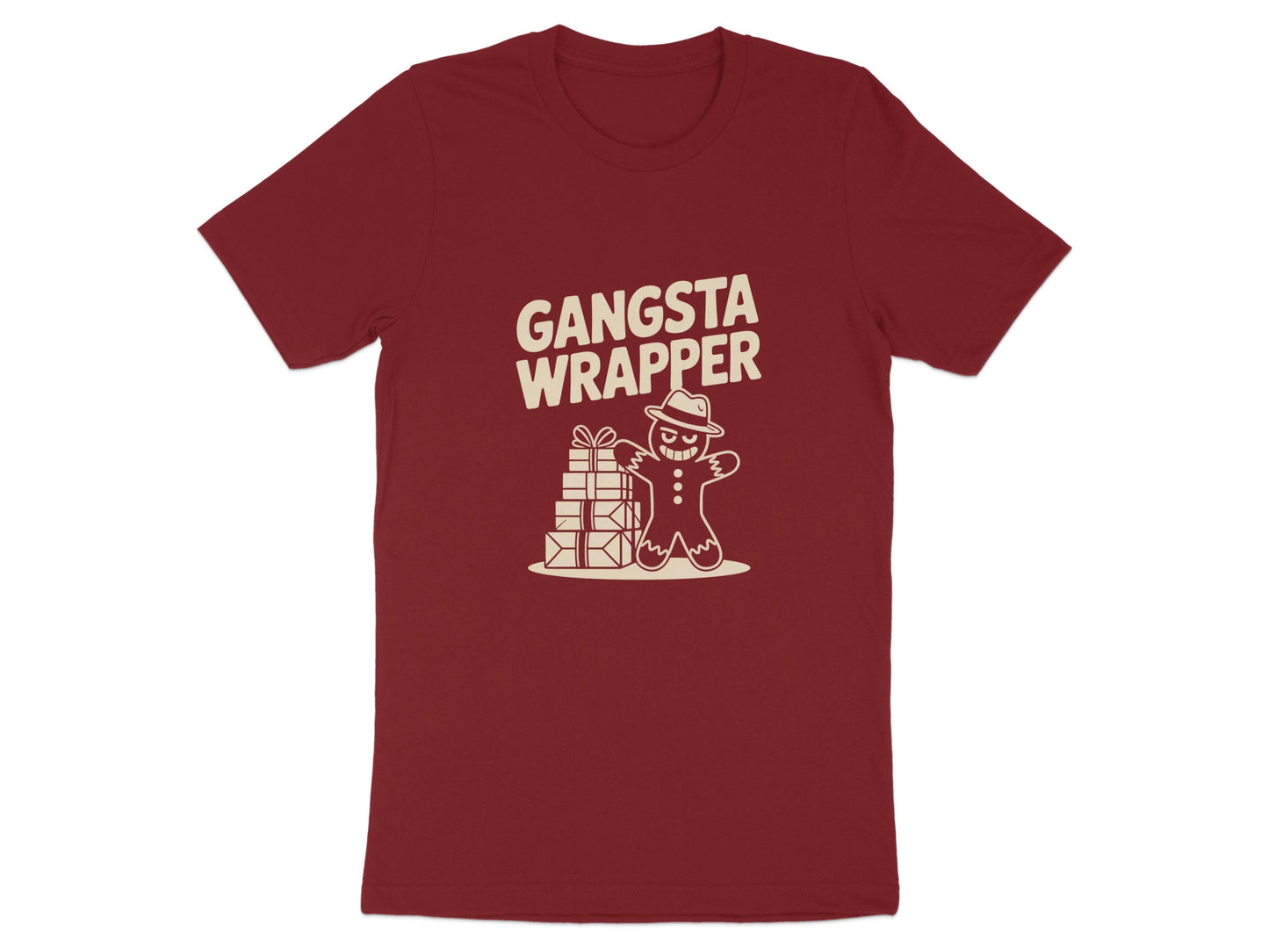 Gangsta Wrapper Gingerbread Graphic T-Shirt product type
