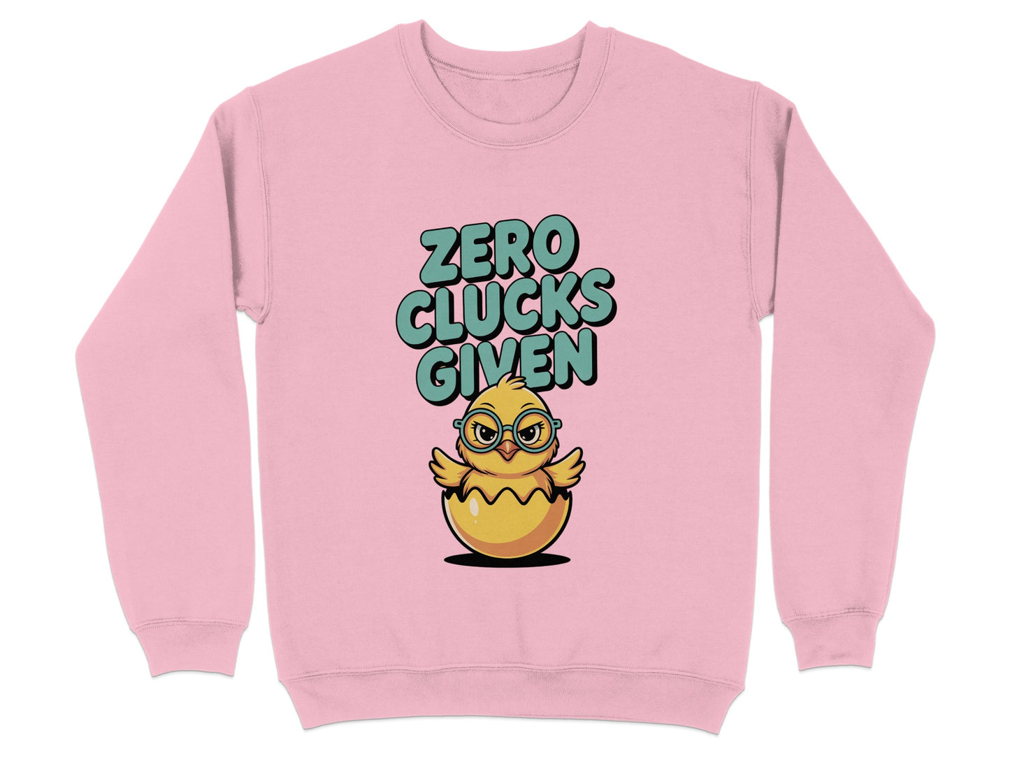 Zero Clucks Given Funny Chicken Graphic Sweatshirt product type