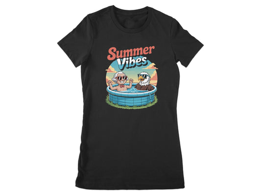 Summer Vibes Soaking Pool Fun Themed Shirt product