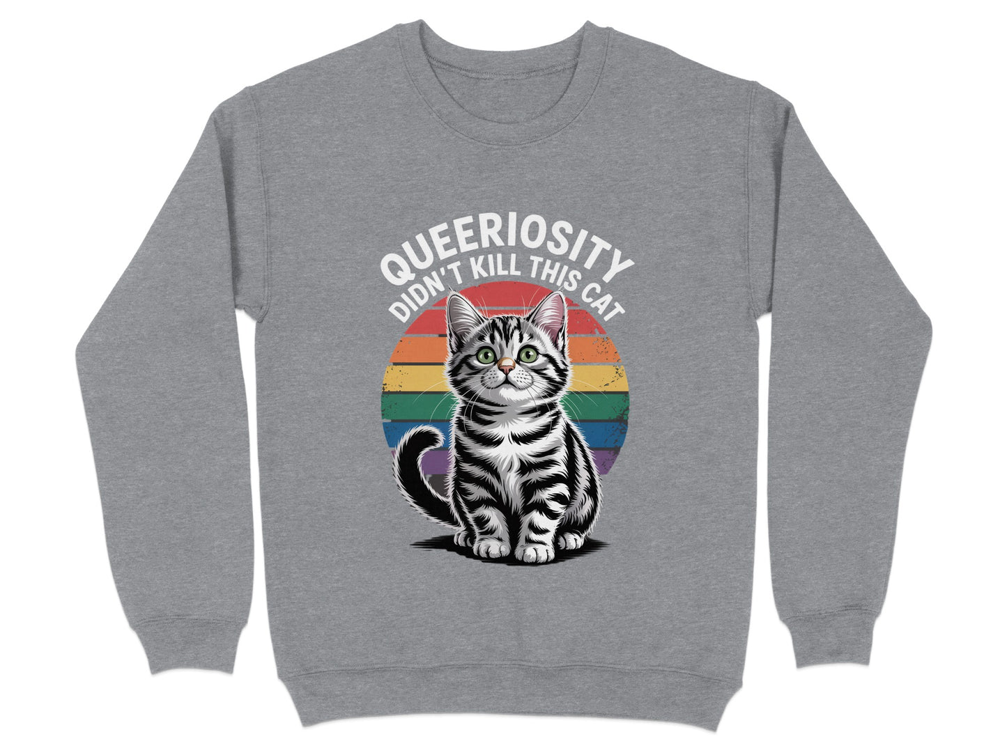 Queeriosity Didn't Kill This Cat Sweatshirt product type