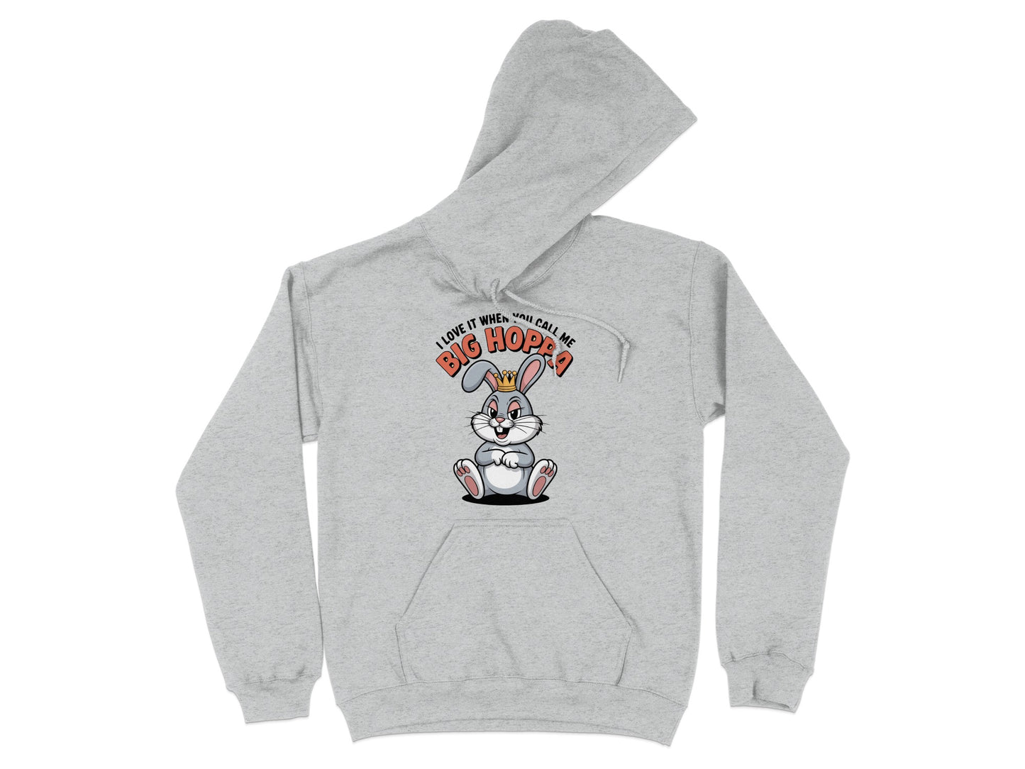 Big Hoppin' Hoodie Graphic Bunny Design Hoodie product type