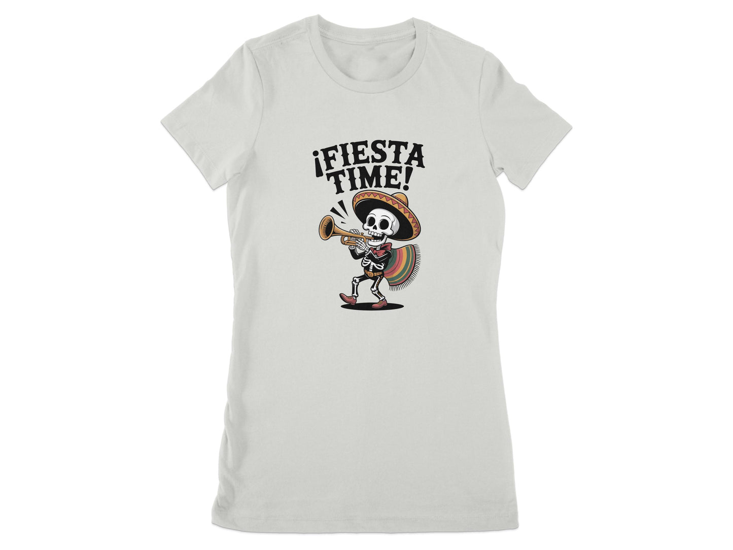 ¡Fiesta Time! Skeleton Playing Trumpet Shirt product
