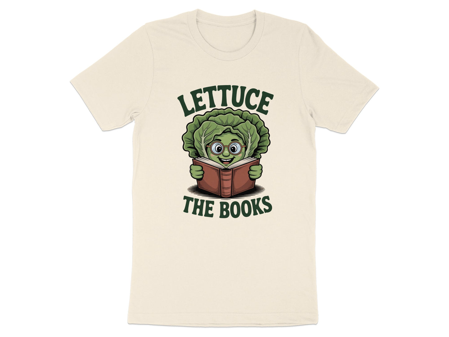 Funny Lettuce The Books T-shirt Novelty Product