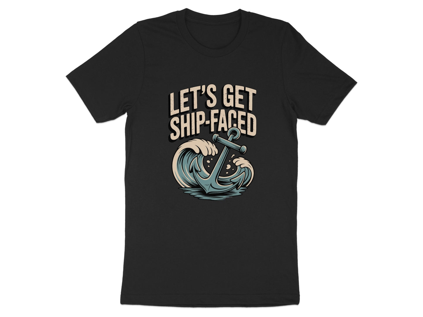 Let's Get Ship-Faced Graphic Anchor T-Shirt product type