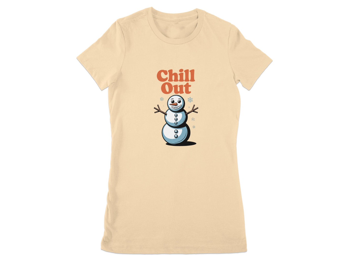Chill Out Snowman Design Graphic T-Shirt product type