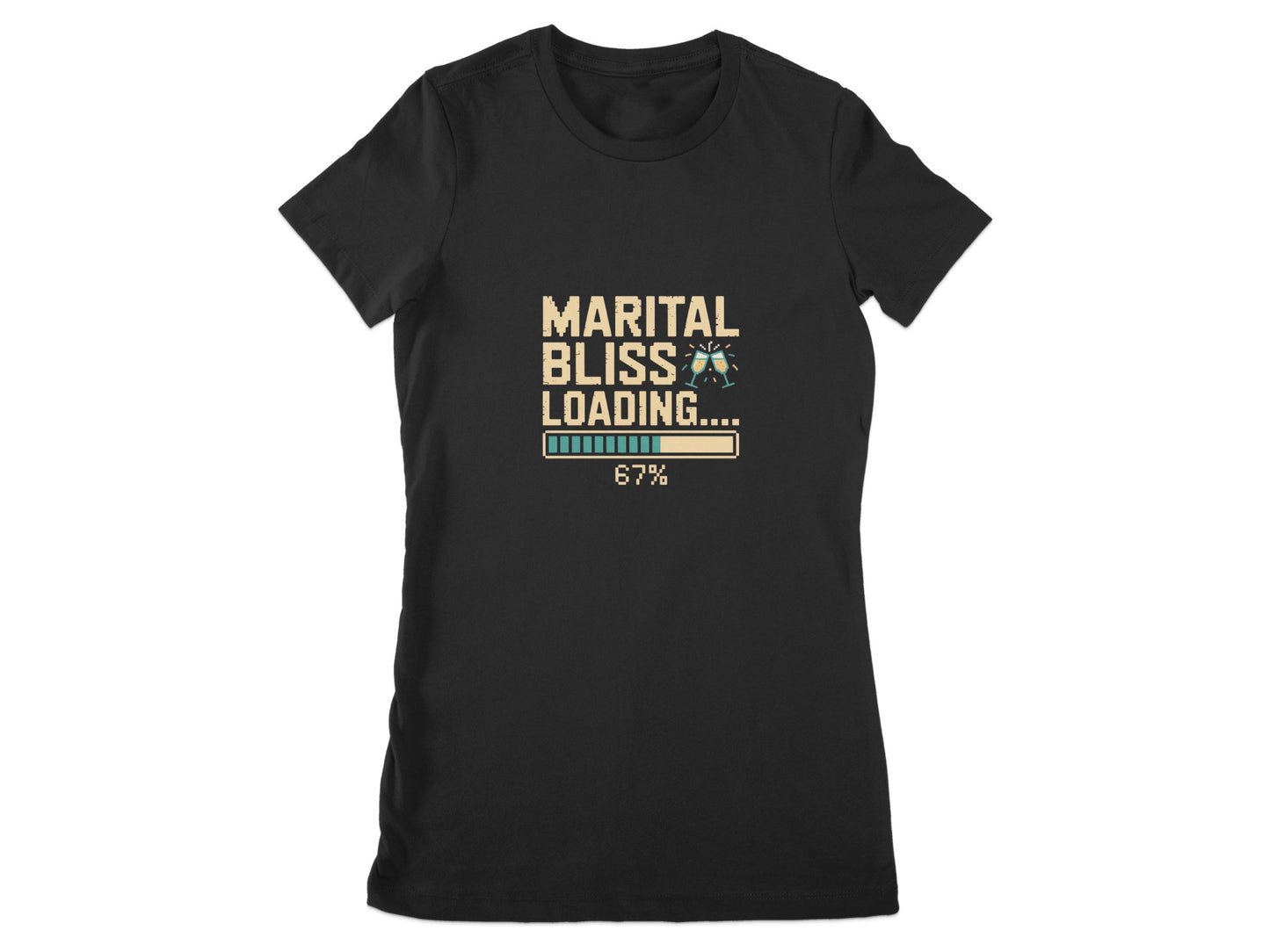 Marital Bliss Loading Graphic Tee Shirt product