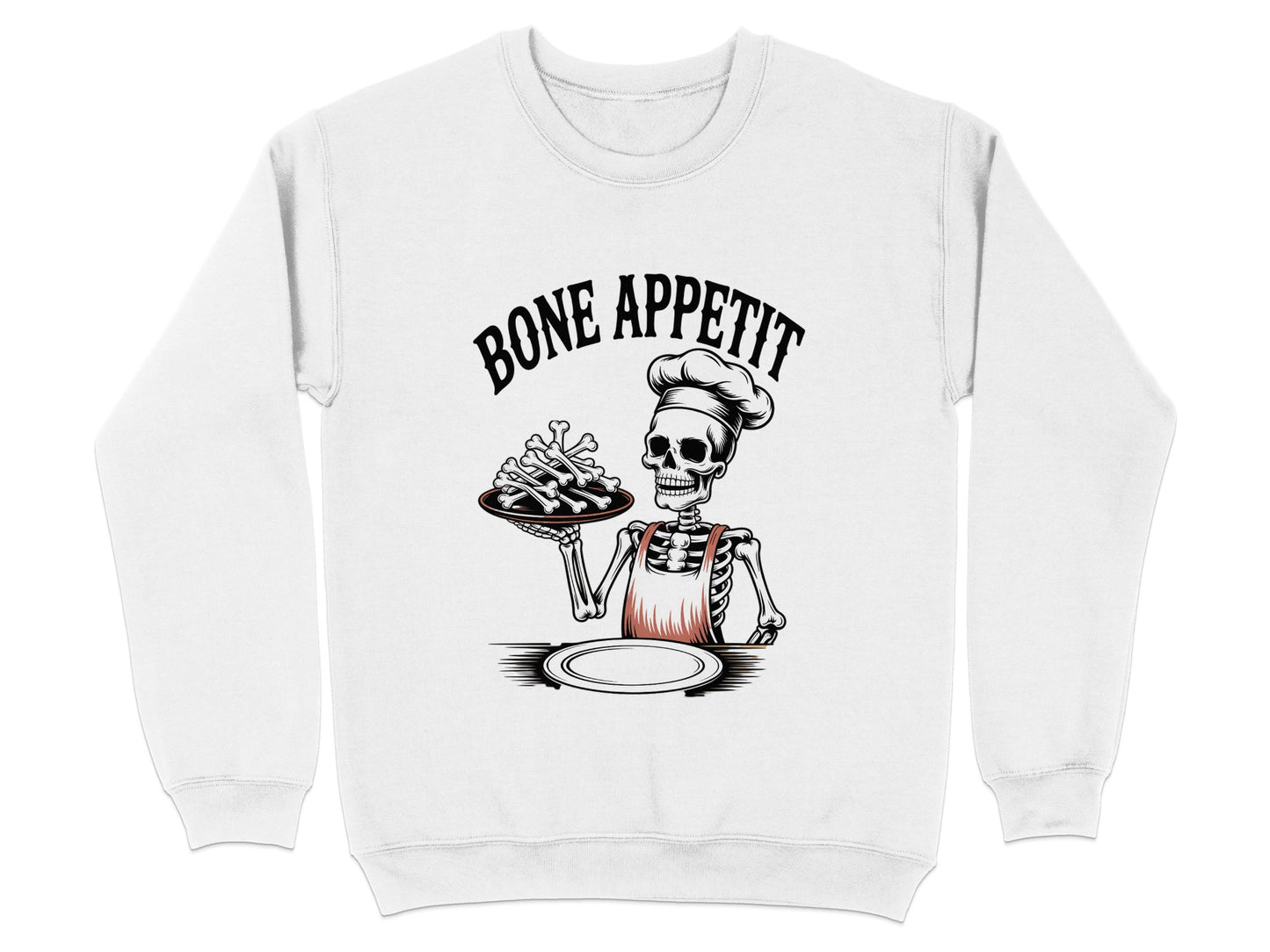 Bone Appetit Skeleton Chef Sweatshirt product type