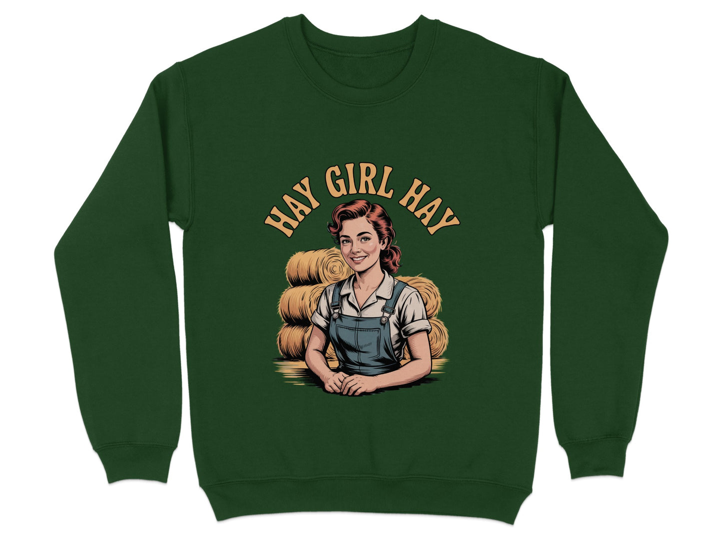 Hay Girl Hay Retro Graphic Sweatshirt product type