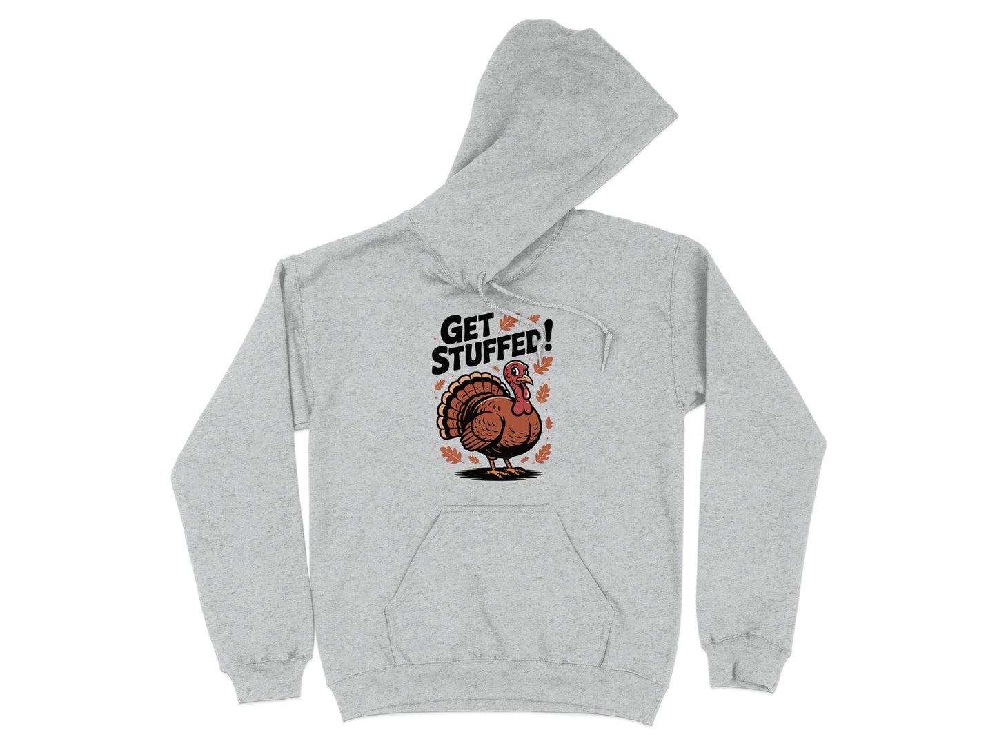 Get Stuffed Turkey Graphic Print Hoodie Product