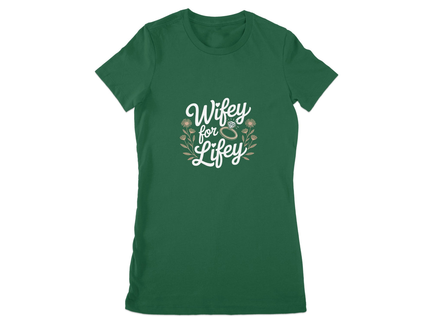 Wifey for Lifey Floral Design Women's T-Shirt product type