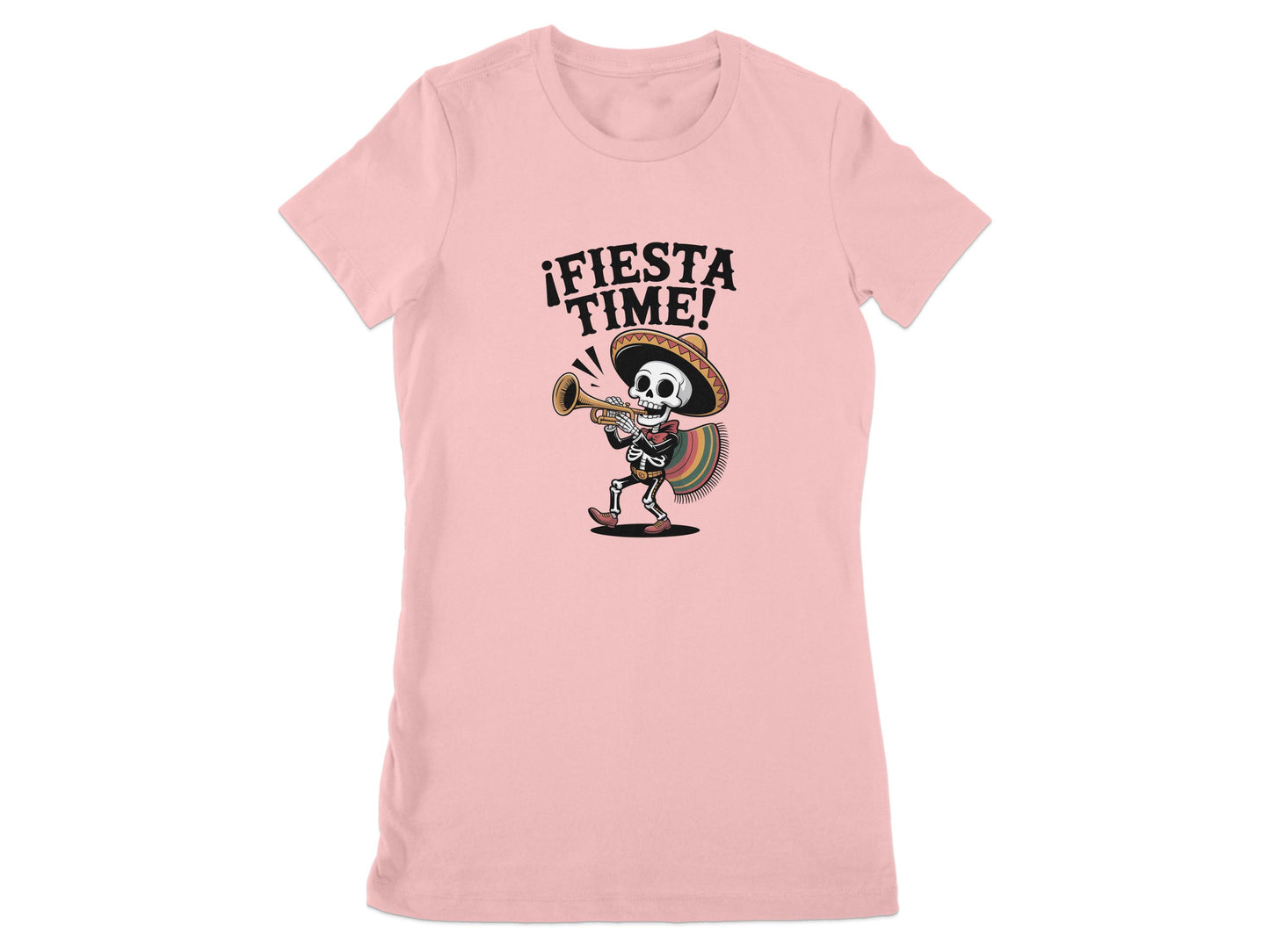 Fiesta Time Skeleton Graphic Short Sleeve T-Shirt product
