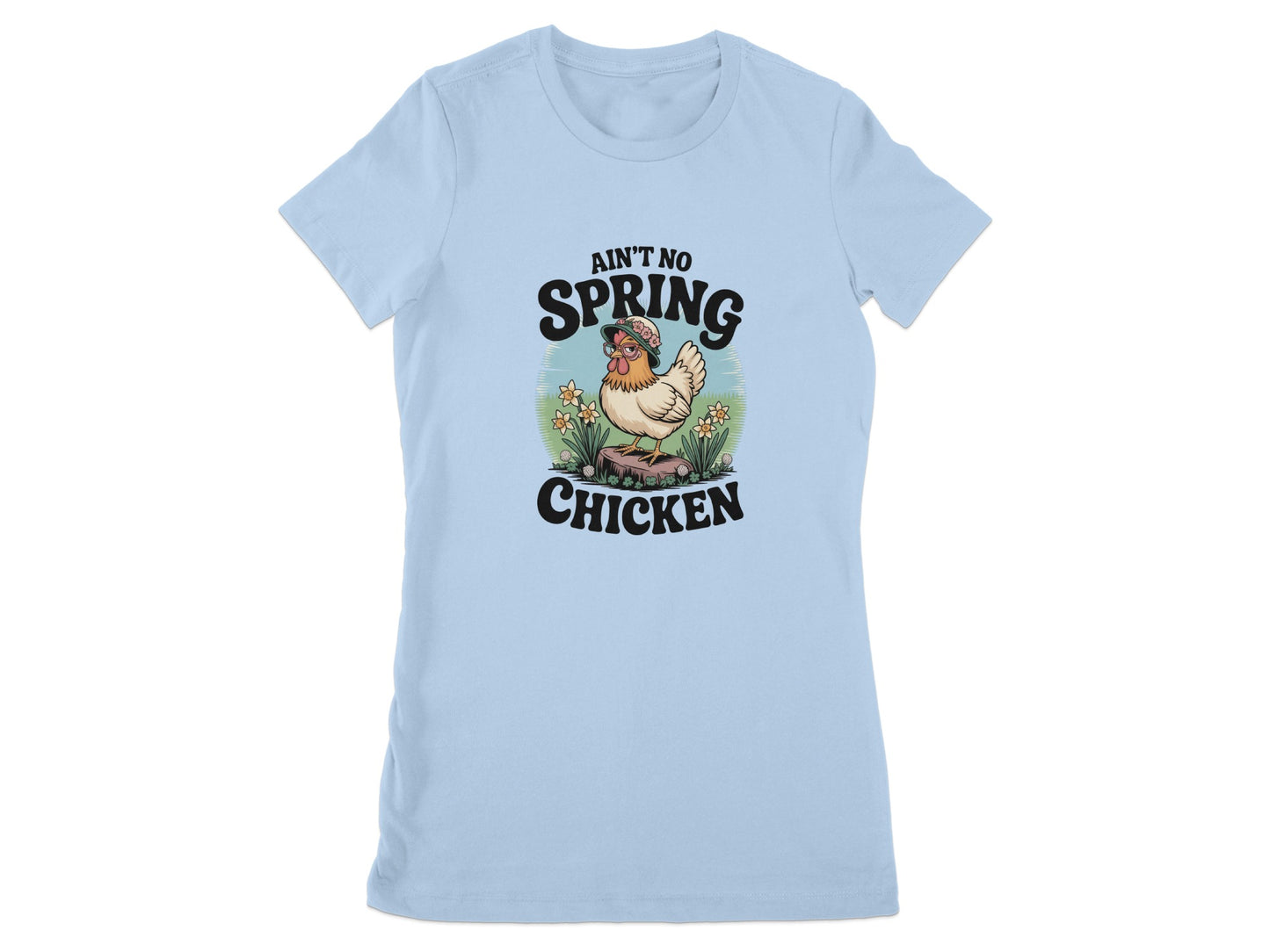 Ain't No Spring Chicken Retro Graphic Women's T-Shirt Product