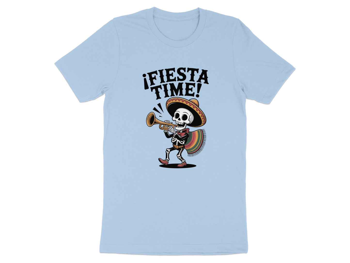 ¡Fiesta Time! Skeleton Playing Trumpet T-shirt product