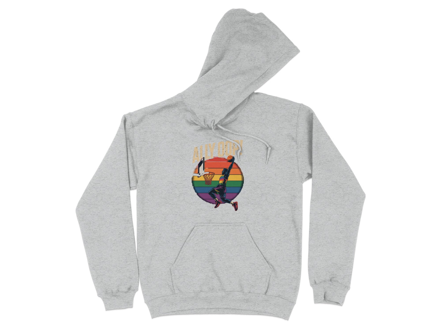 Retro Basketball Player Design Hooded Sweatshirt product type