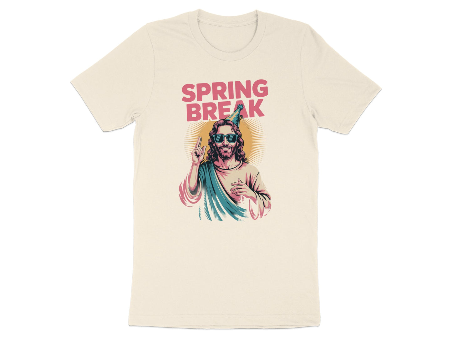 Spring Break Jesus Graphic T-Shirt Fashion Product
