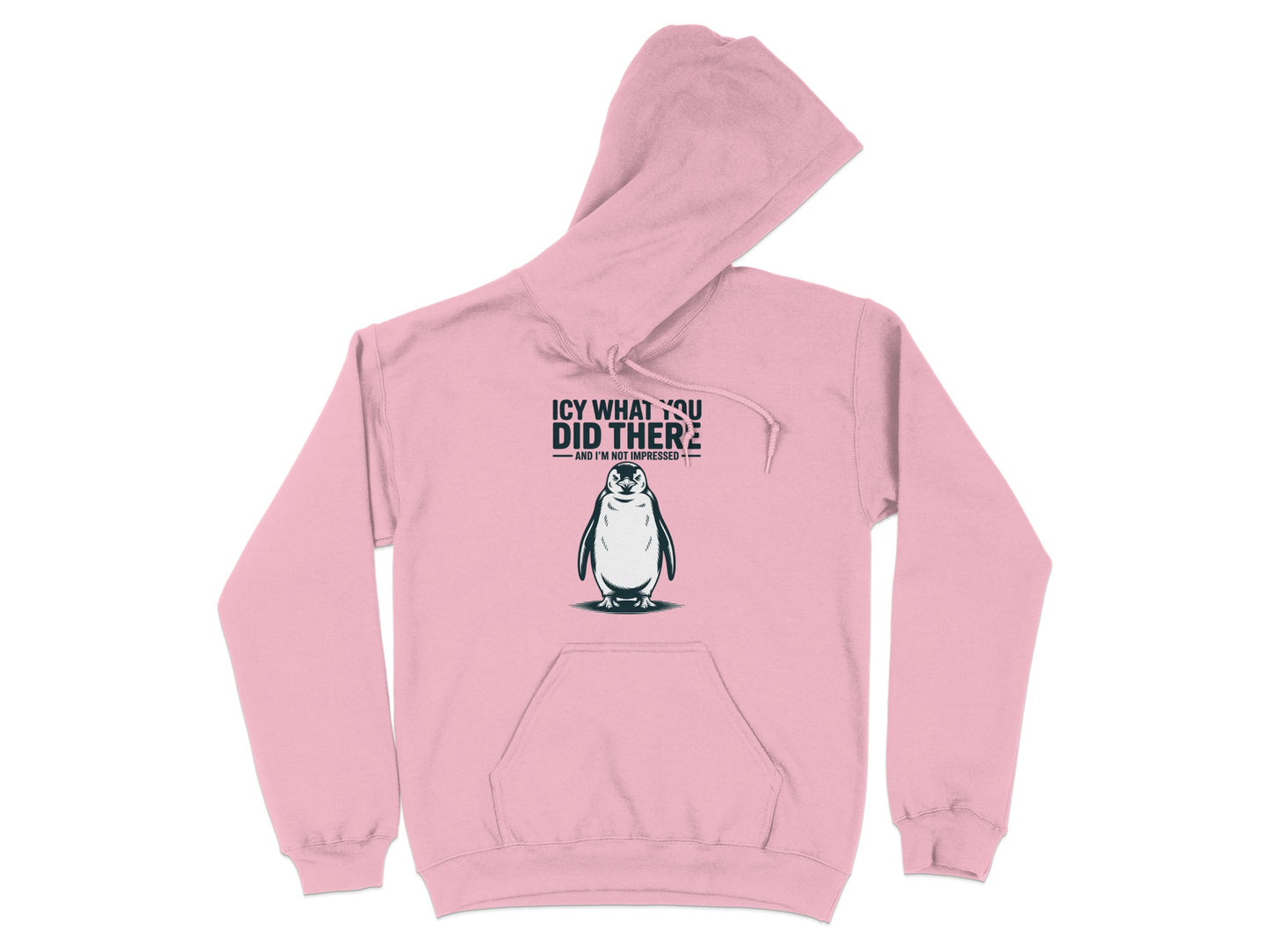 Icy What You Did There Penguin Graphic Hoodie product