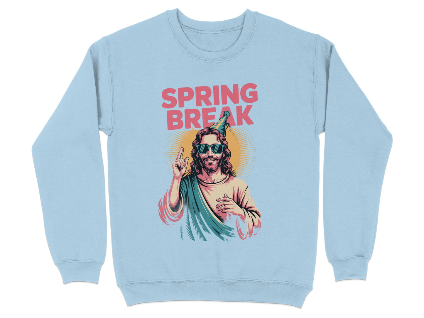 Spring Break Jesus Sunglasses Graphic Sweatshirt product