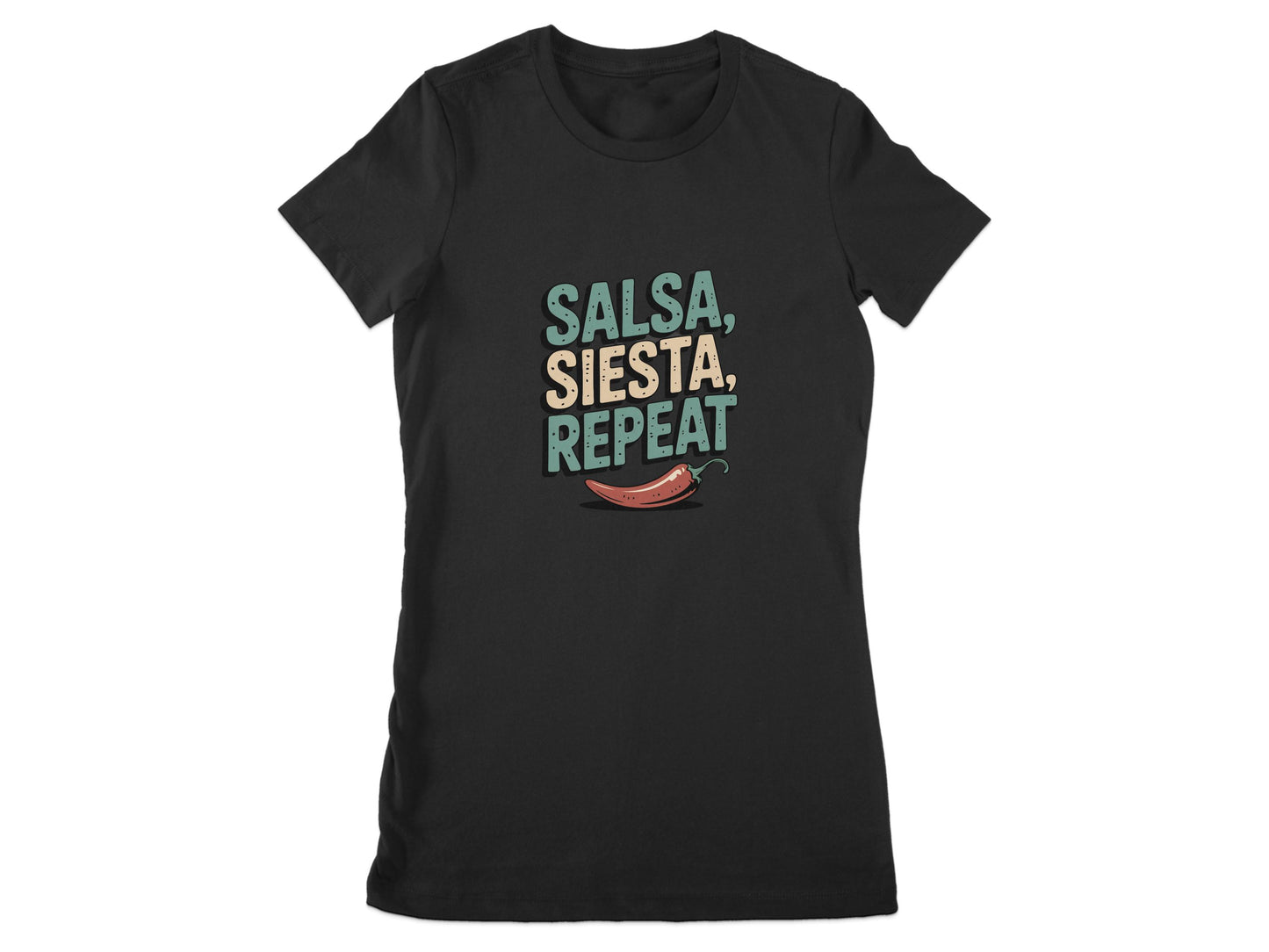 Salsa Siesta Repeat Graphic Print T-shirt product type