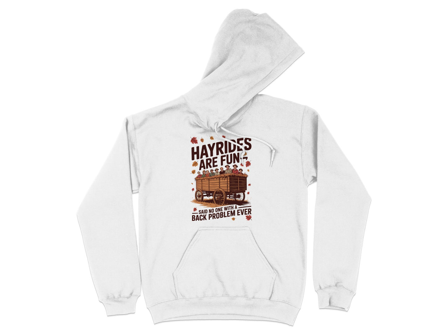 Hayrides Are Fun Cute Design Hooded Sweatshirt product