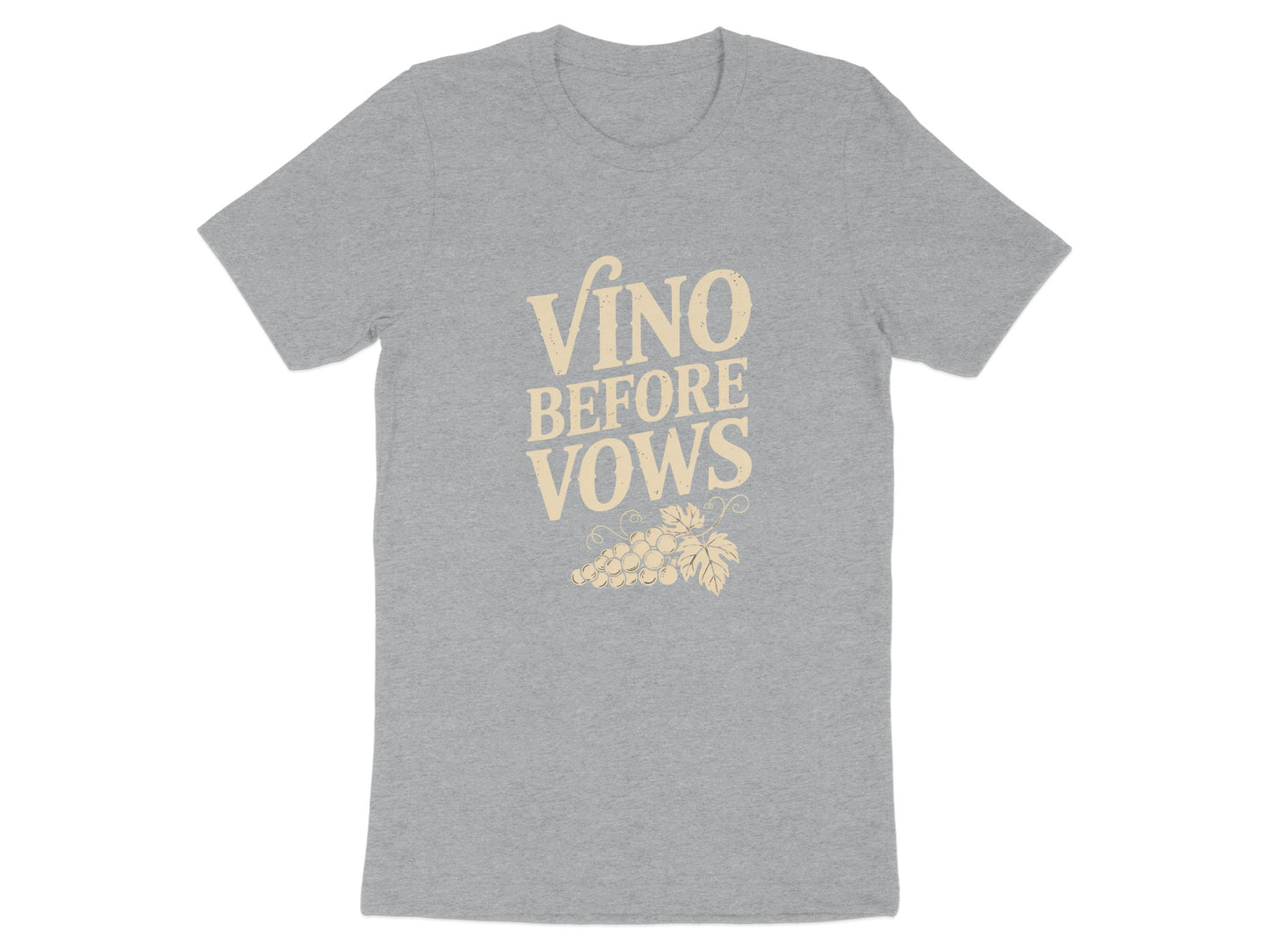 Vino Before Vows Printed Graphic Tee Shirt product type