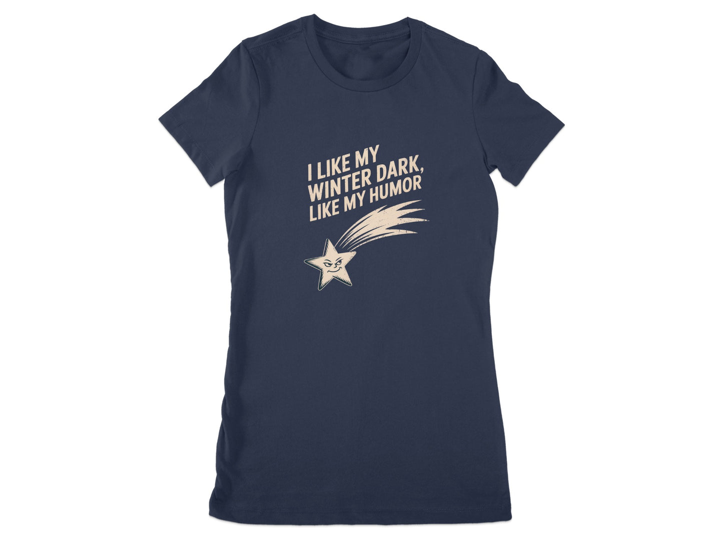 I Like My Winter Dark Like My Humor Graphic Tee product type