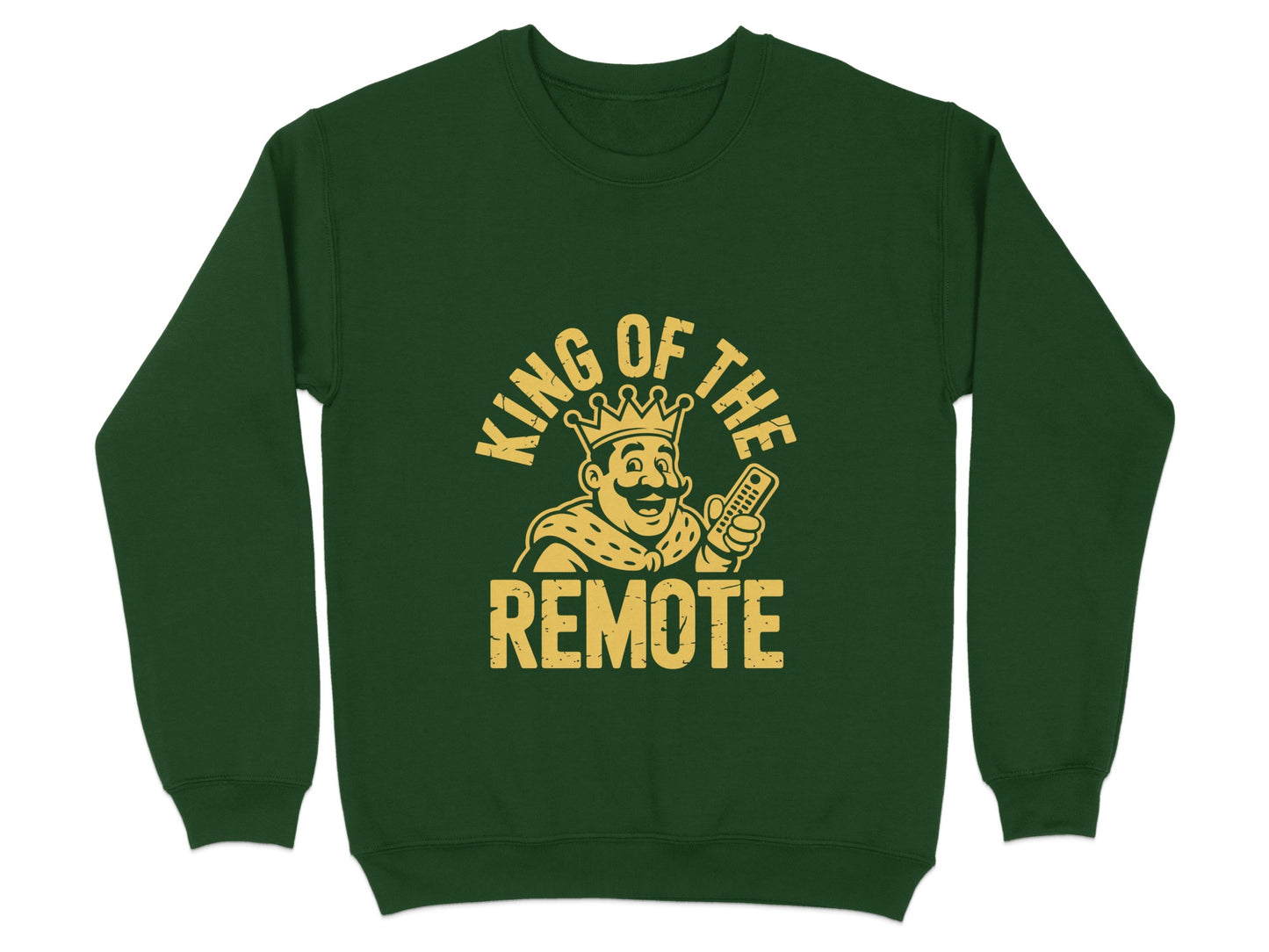 King of the Remote Graphic Green Sweatshirt product