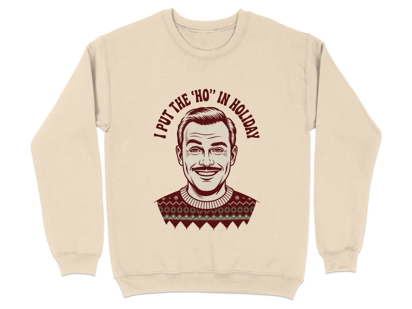 I Put The Ho In Holiday Printed Sweater product type