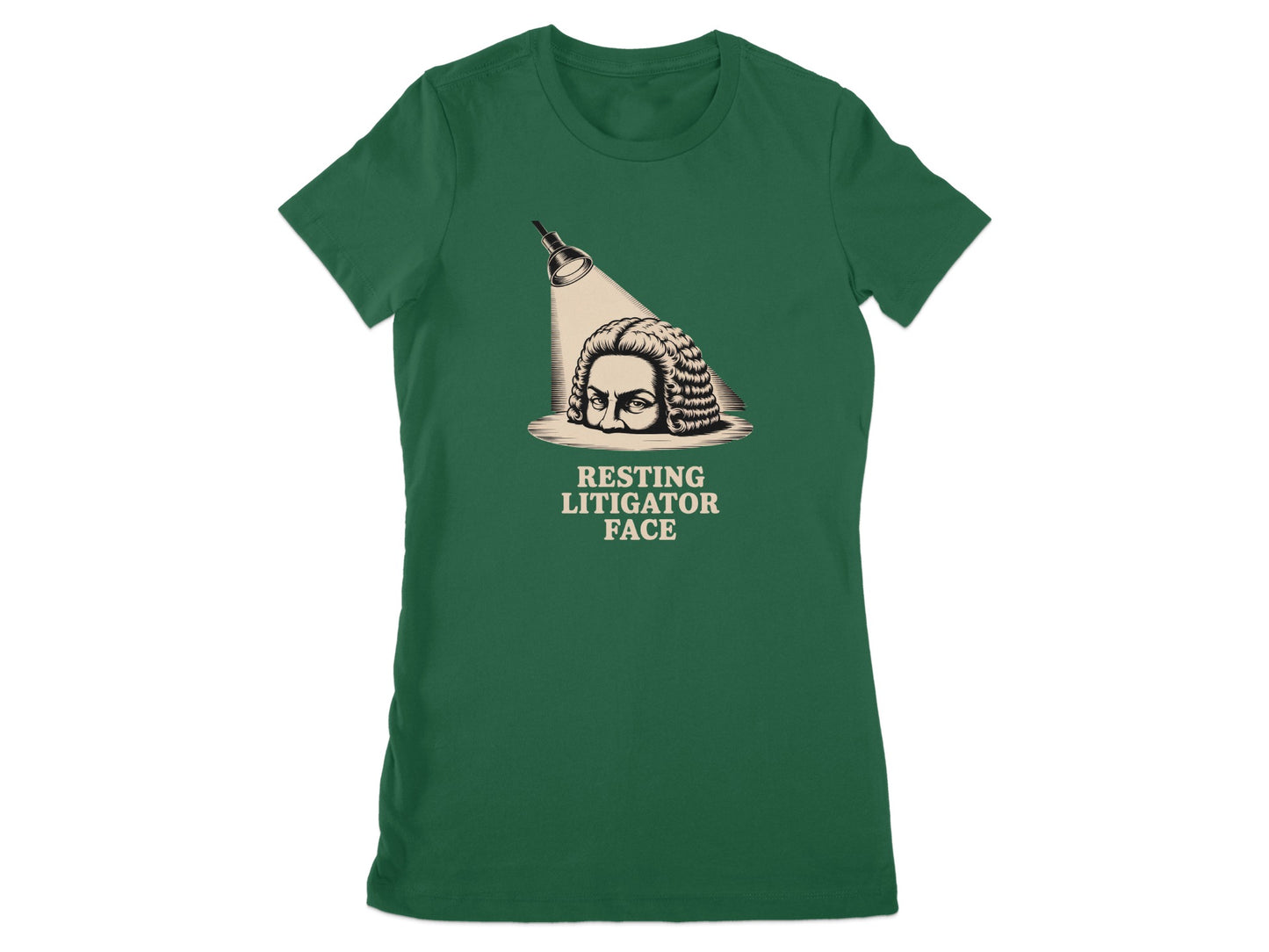 Resting Litigator Face Graphic Design T-shirt product type